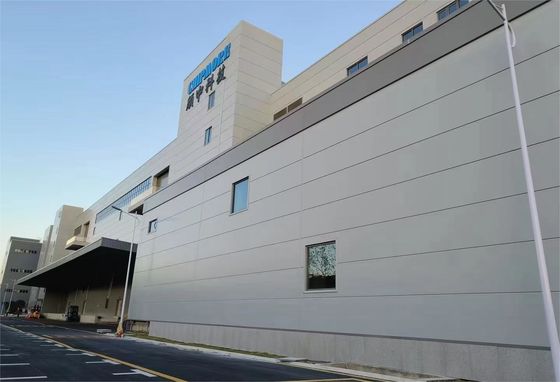 塗装されたポータル 頑丈なフレーム 精密性と安定性のためのプリファブリック鋼筋構造倉庫
