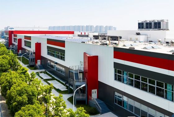 図解BIMと単一の鋼板屋根設計のスタッドレスタイヤゴッターのプリファブ倉庫ビル